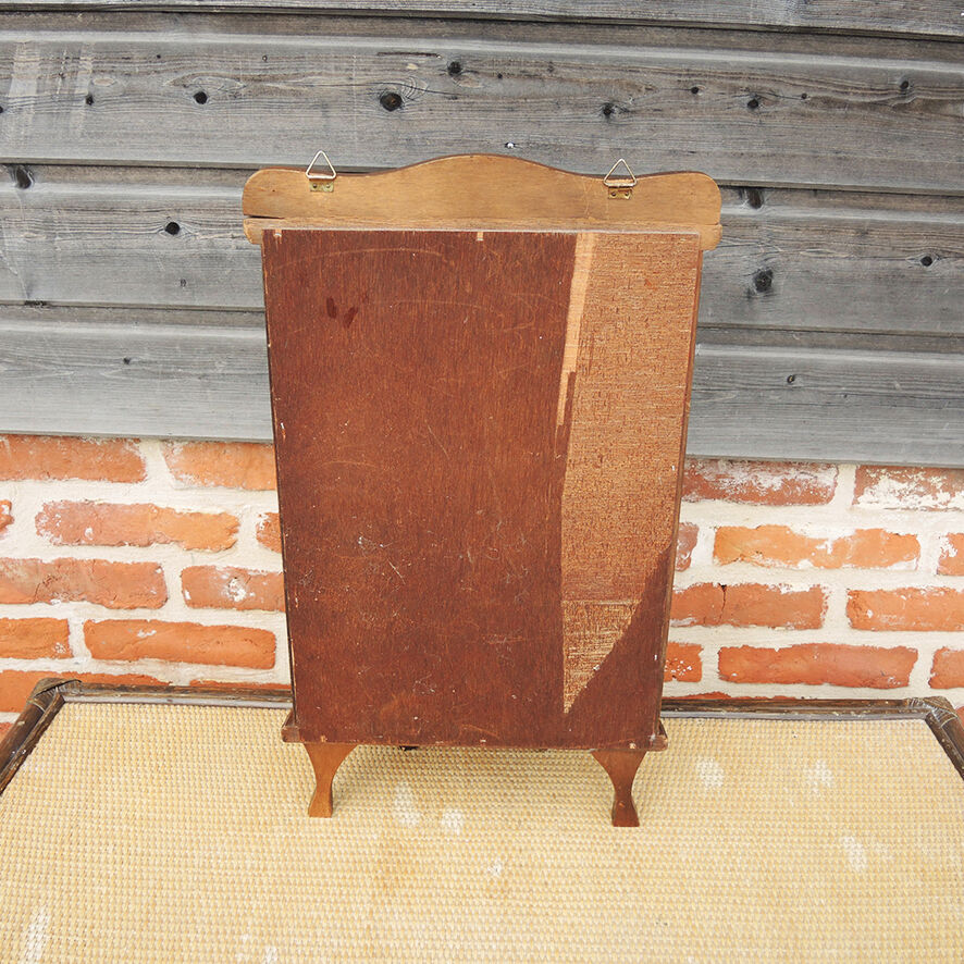 Old small rounded display case to place or hang.