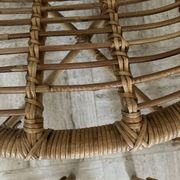 Vintage rattan shell chairs