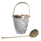 Elégant seau à glaçons et sa cuillère