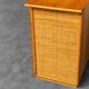 Commode en bois rotin 1970 vintage