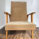 Pair of Manucere armchairs with vintage compass legs