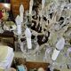 Lustre pampilles gaine de verre 12 ampoules