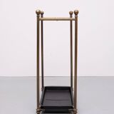Rectangular Brass And Cast Iron Umbrella Stand. French. Circa 1900