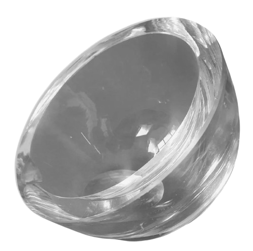 Vintage antique glass half-sphere ashtray