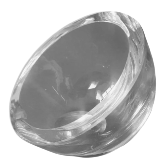 Vintage antique glass half-sphere ashtray