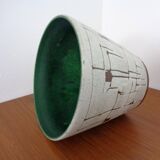 Large lava ceramic cachepot, 1970s