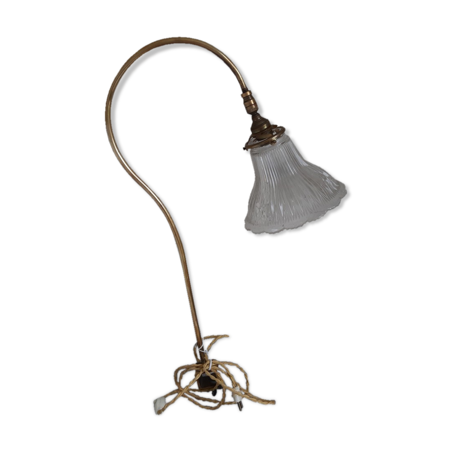 Art deco swan neck lamp