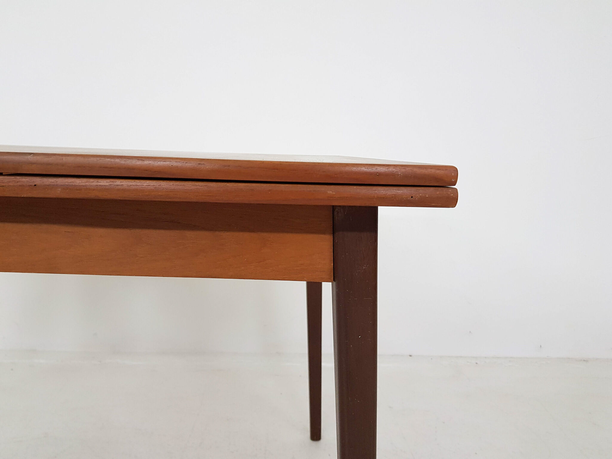 Teak extendable dining table, The Netherlands 1960