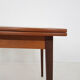 Table à manger extensible en teck, Pays-Bas des années 1960