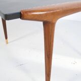 1960s TEAK AND SLATE COFFEE/SIDE TABLE