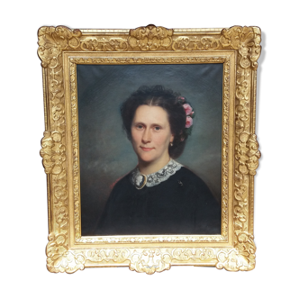 Portrait de femme fin XIXème siècle