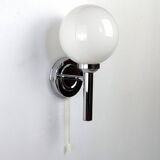 Pair of chrome wall lights