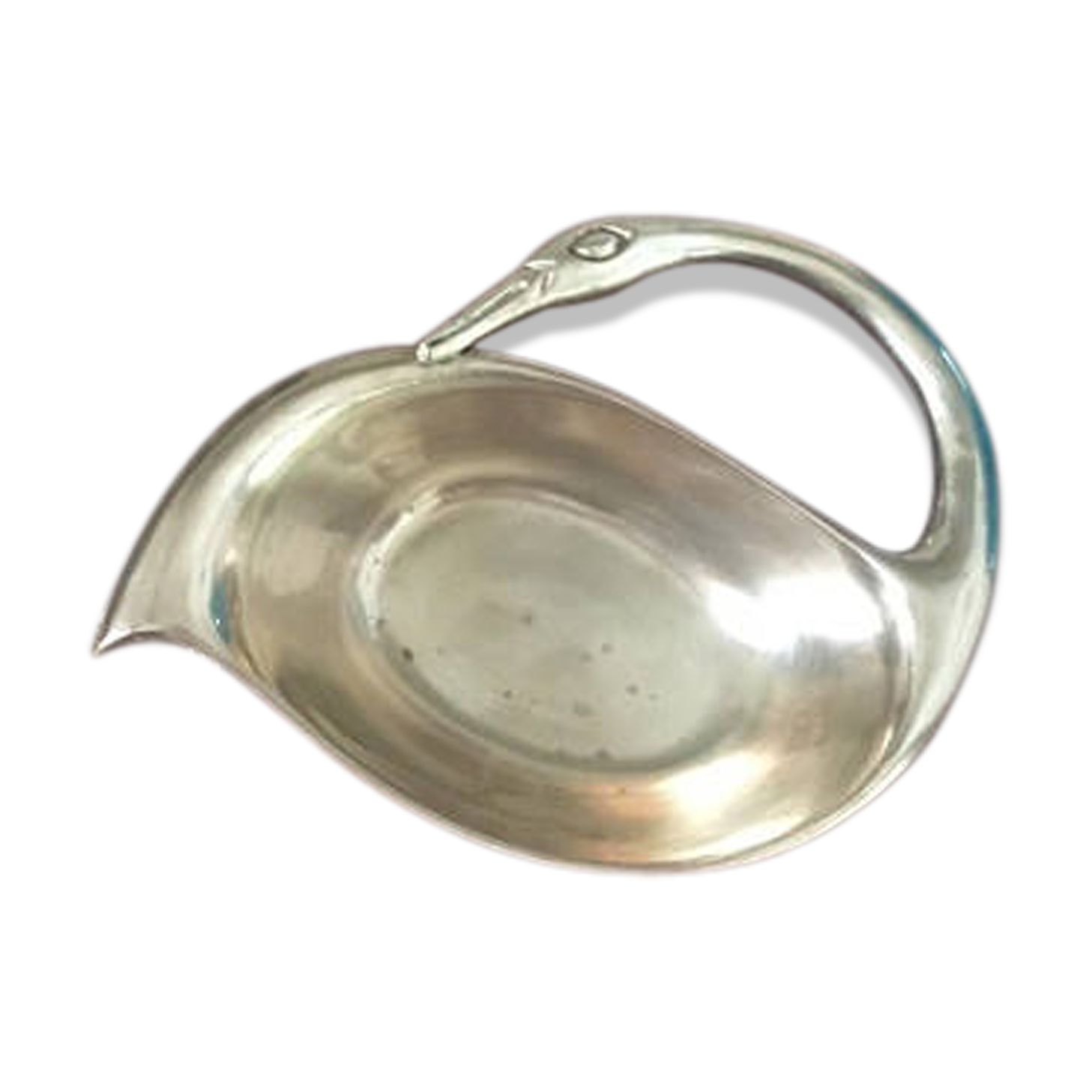 Vide-poche statuette en laiton vintage