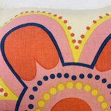 Vintage 70s flower cushion
