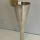 Silver-plated and brass champagne flute