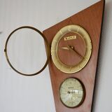 Clock barometer thermometer Kiplé formica vintage 1960s