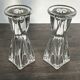 Vintage glass candlestick holders – Scandinavian design