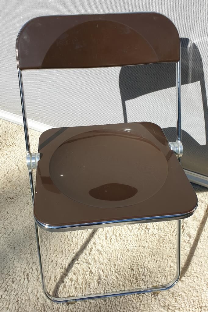 Platone desk set and Plia Platone chair by Giancarlo Piretti Edition Anonima Castelli