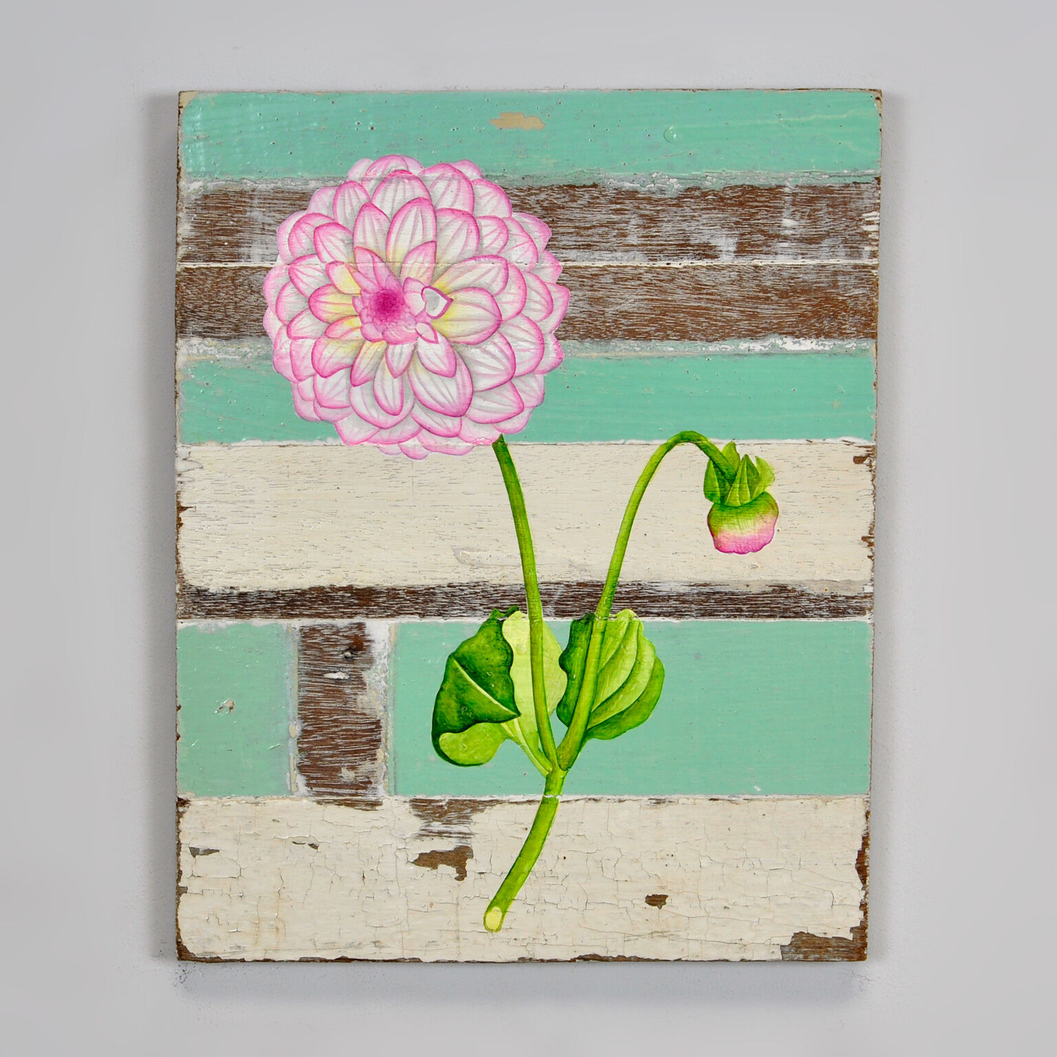 Painting on driftwood