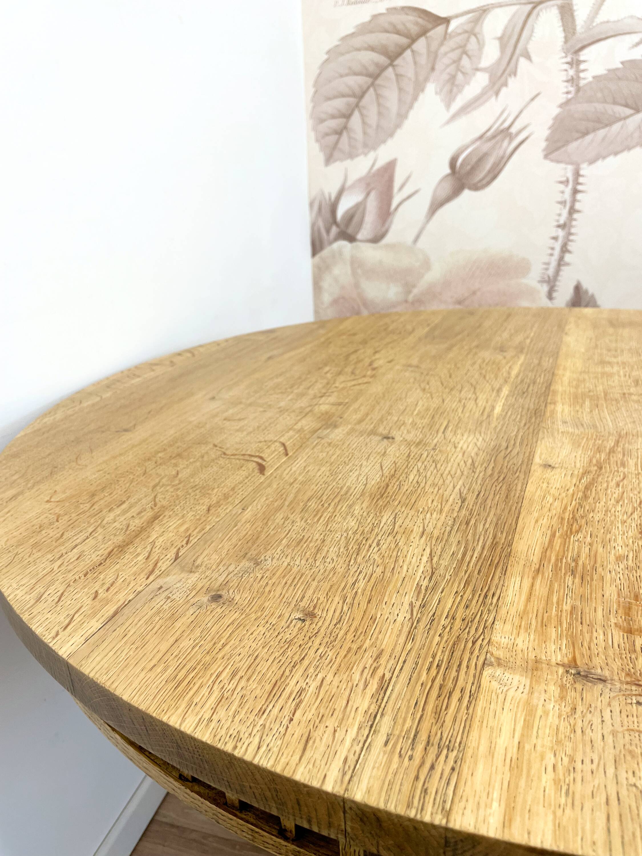 Vintage round dining table