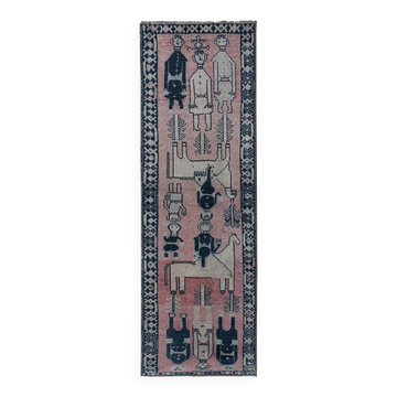 Tapis de couloir turc vintage 104x320 cm
