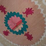 Hand-knotted rug Turkish vintage 137x140 cm