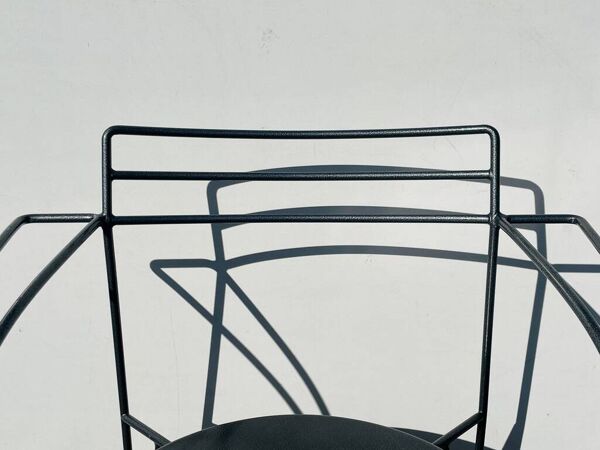 Paire de chaises ' Lune d'Argent ' Pascal Mourgue - Fermob. Vintage 80s