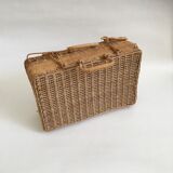 Wicker suitcase