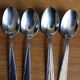 Lot 4 spoons metal decorations