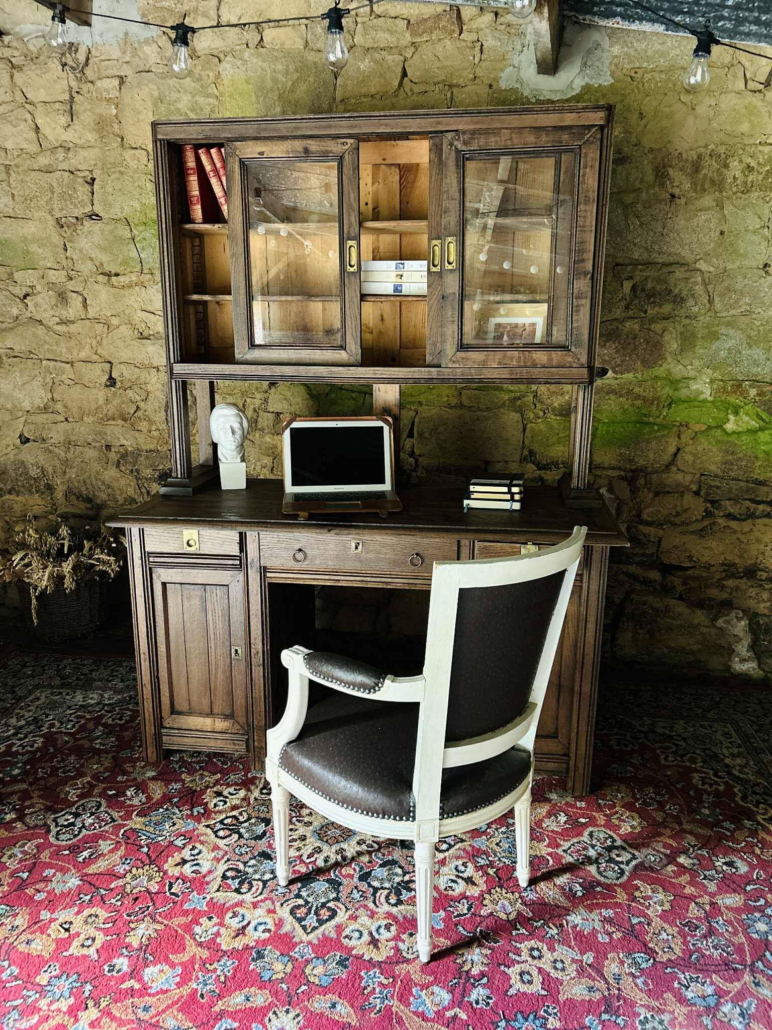 1930s apothecary sideboard/desk, in oak.