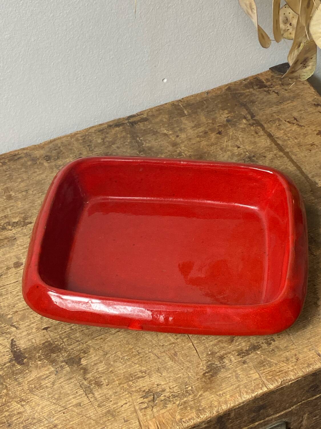 Glazed ceramic dish