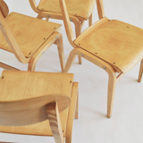 Set of 4 vintage chairs by Lygija Marika Koslauskaitė-Stapulionienė for Šiaulių Ventos Baldų Fabrikas