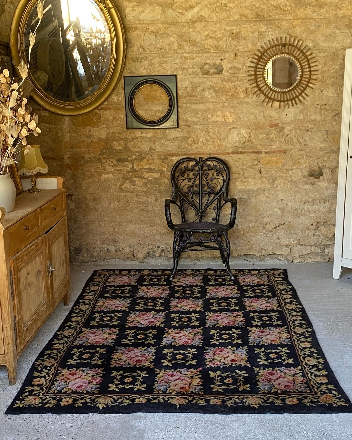 Vintage flower carpets 350x165cm