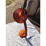 Vintage orange metal lamp
