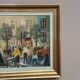 Original Swedish Oil on Canvas – “Market Scene” by Arne Wallsten – Signed