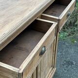Raw wood sideboard