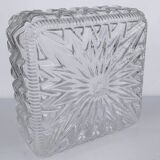 Plafonnier carré ou applique étoile seventies