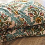 Ancienne parure de lit et coussin enfant,  années 70