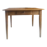 Antique walnut farmhouse table for four people