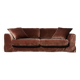 New AMPM terracotta velvet convertible sofa