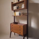 Freestanding teak storage unit, Vintage Scandinavian 1960s