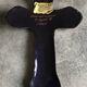 Religious wall cross in artistic enamel on silver signed P.BONNET, Limoges