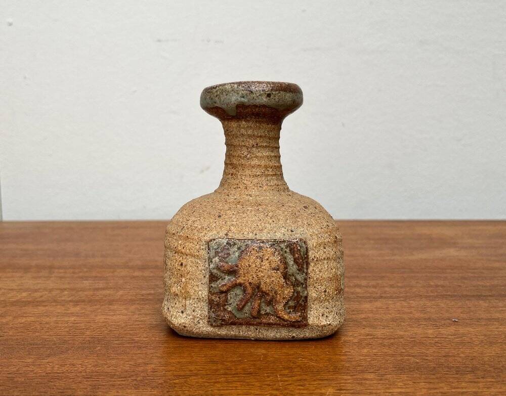 Danish vase from a pottery studio from the mid-century by Tue Poulsen, 1960s.