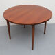 1960s extendible  round dining table in teak
