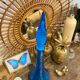 Turquoise blue Empoli decanter