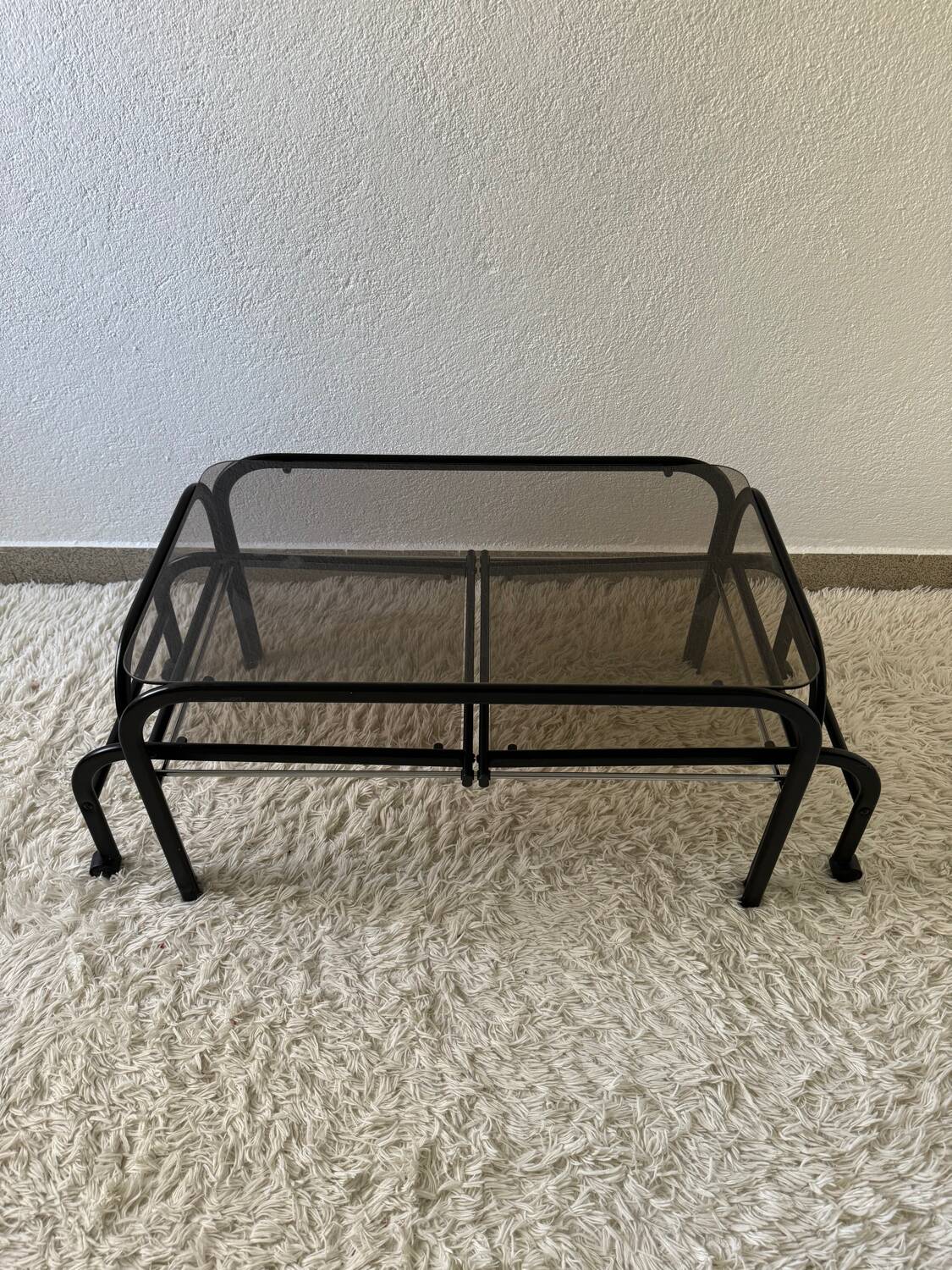 Table basse extensible design Memphis années 80