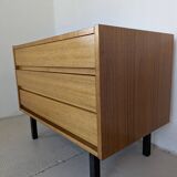 Small chest of drawers, bedside table from the 60s, rosewood.