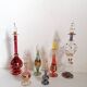 6 Egyptian gold and mouth-blown perfume bottles