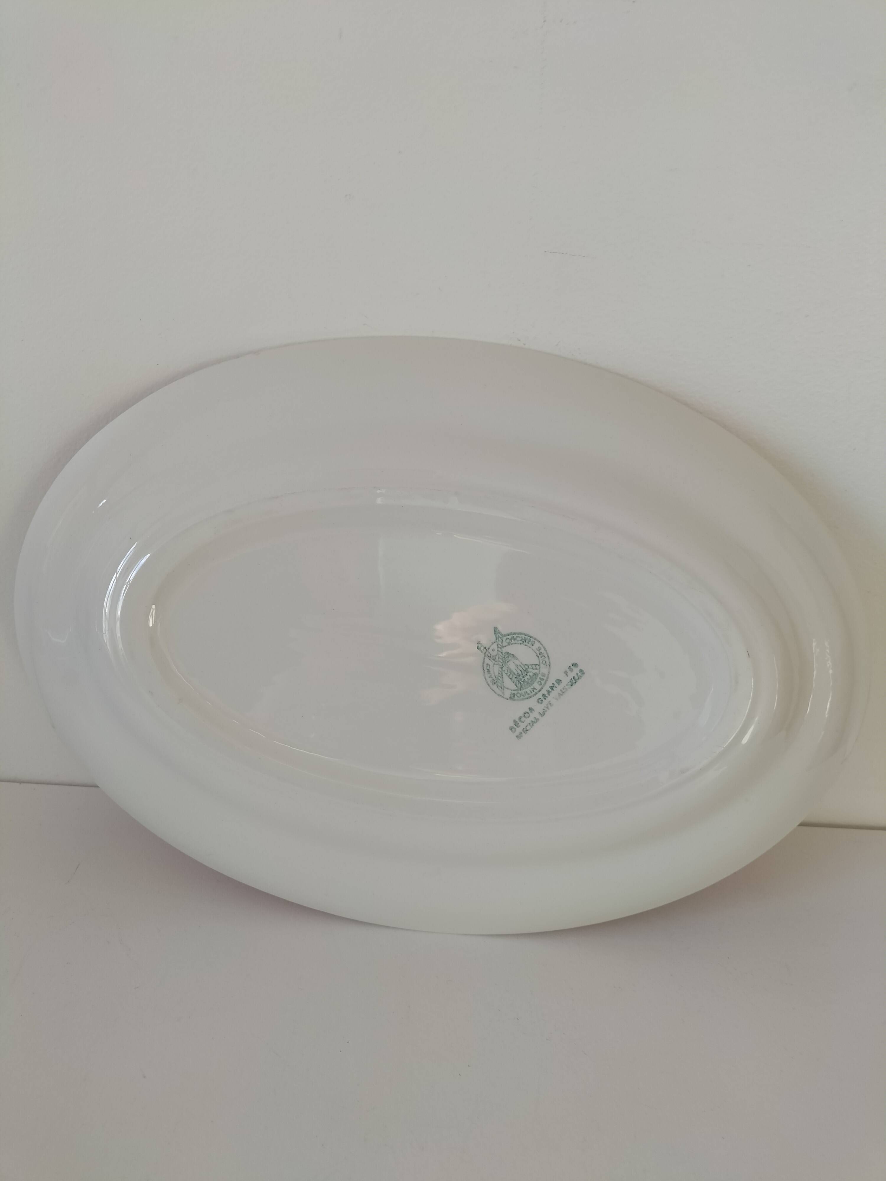 oval dish Moulin des Loups model René