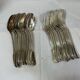 24 silver-plated cutlery forks and spoons